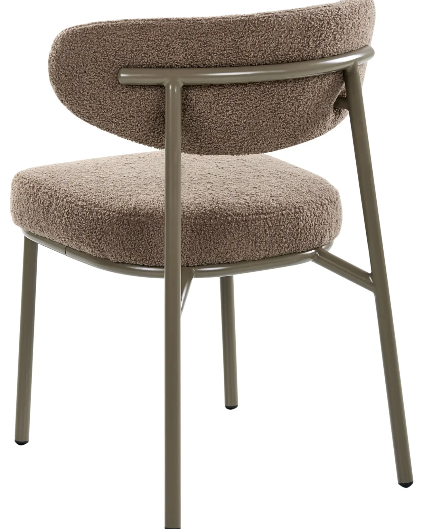 Set di 2 sedie da pranzo UNITY Bouclé Tortora