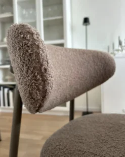 Set di 2 sedie da pranzo UNITY Bouclé Tortora