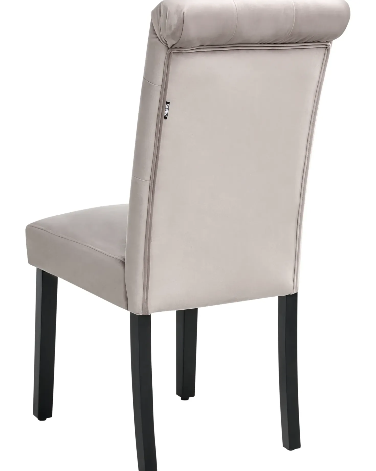 Set di 2 sedie da pranzo VELVA Velluto Grigio