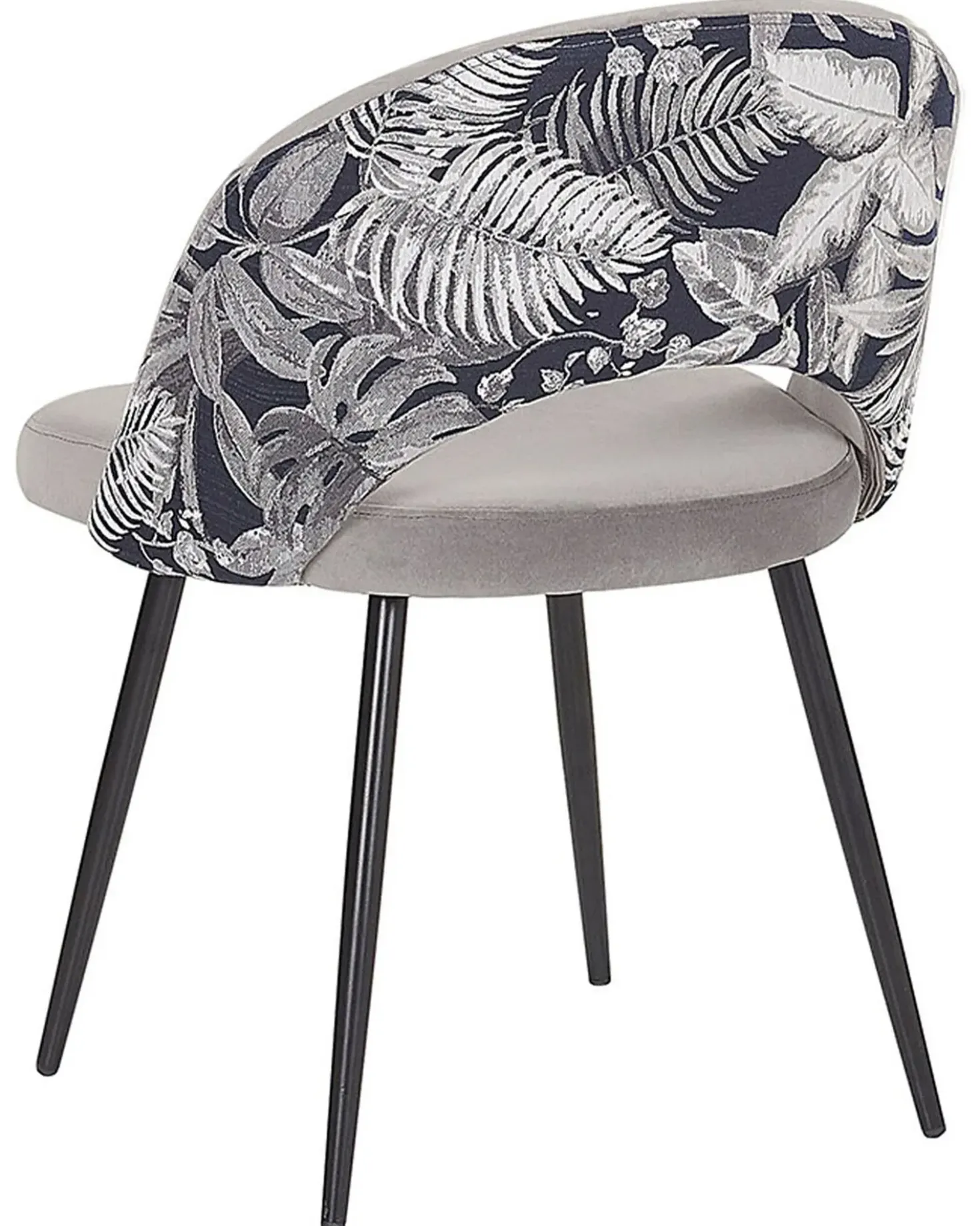 Set di 2 sedie da pranzo VIVIAN Velluto Grigio