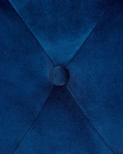 Set di 2 sedie da pranzo VELVA Velluto Blu scuro