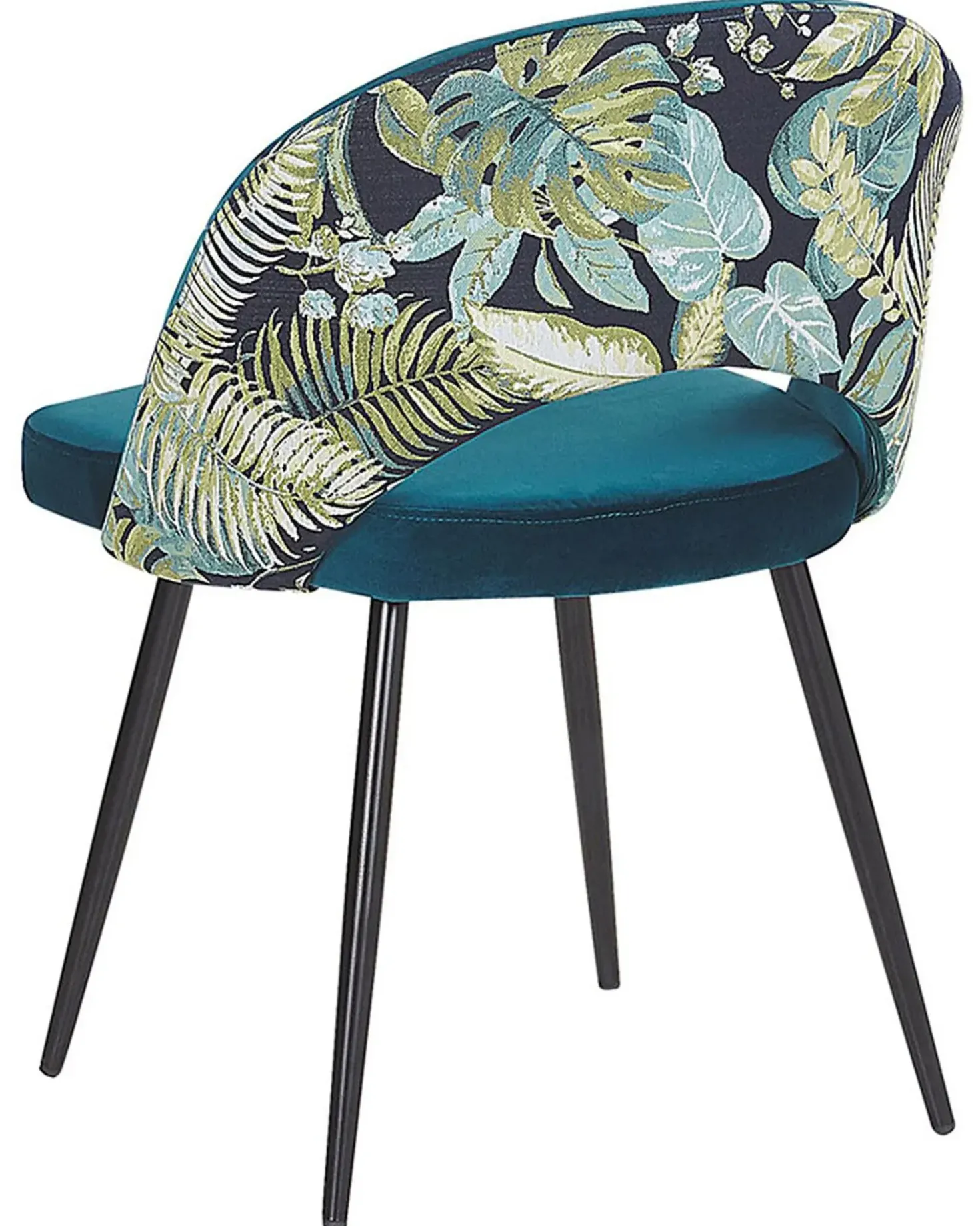 Set di 2 sedie da pranzo VIVIAN Velluto Blu oltremare