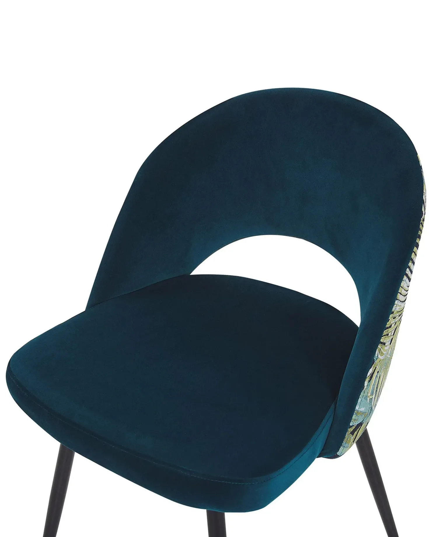 Set di 2 sedie da pranzo VIVIAN Velluto Blu oltremare