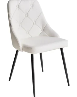 Set di 2 sedie da pranzo VALERIE Pelle sintetica Bianco