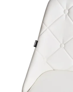 Set di 2 sedie da pranzo VALERIE Pelle sintetica Bianco