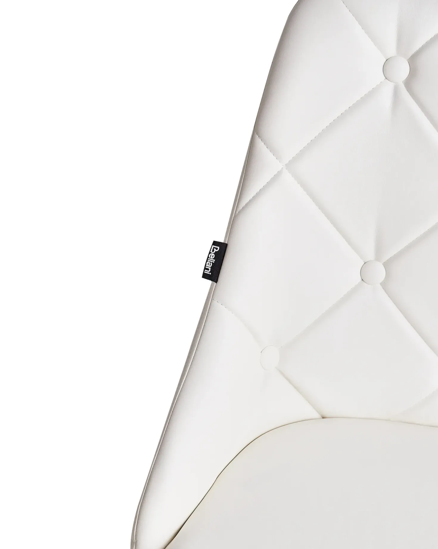 Set di 2 sedie da pranzo VALERIE Pelle sintetica Bianco