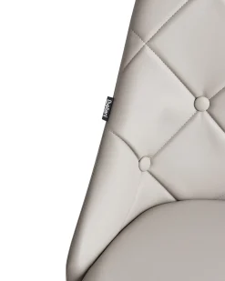 Set di 2 sedie da pranzo VALERIE Pelle sintetica Grigio chiaro