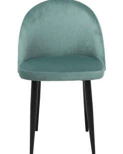 Set di 2 sedie da pranzo VISALIA Velluto Verde menta