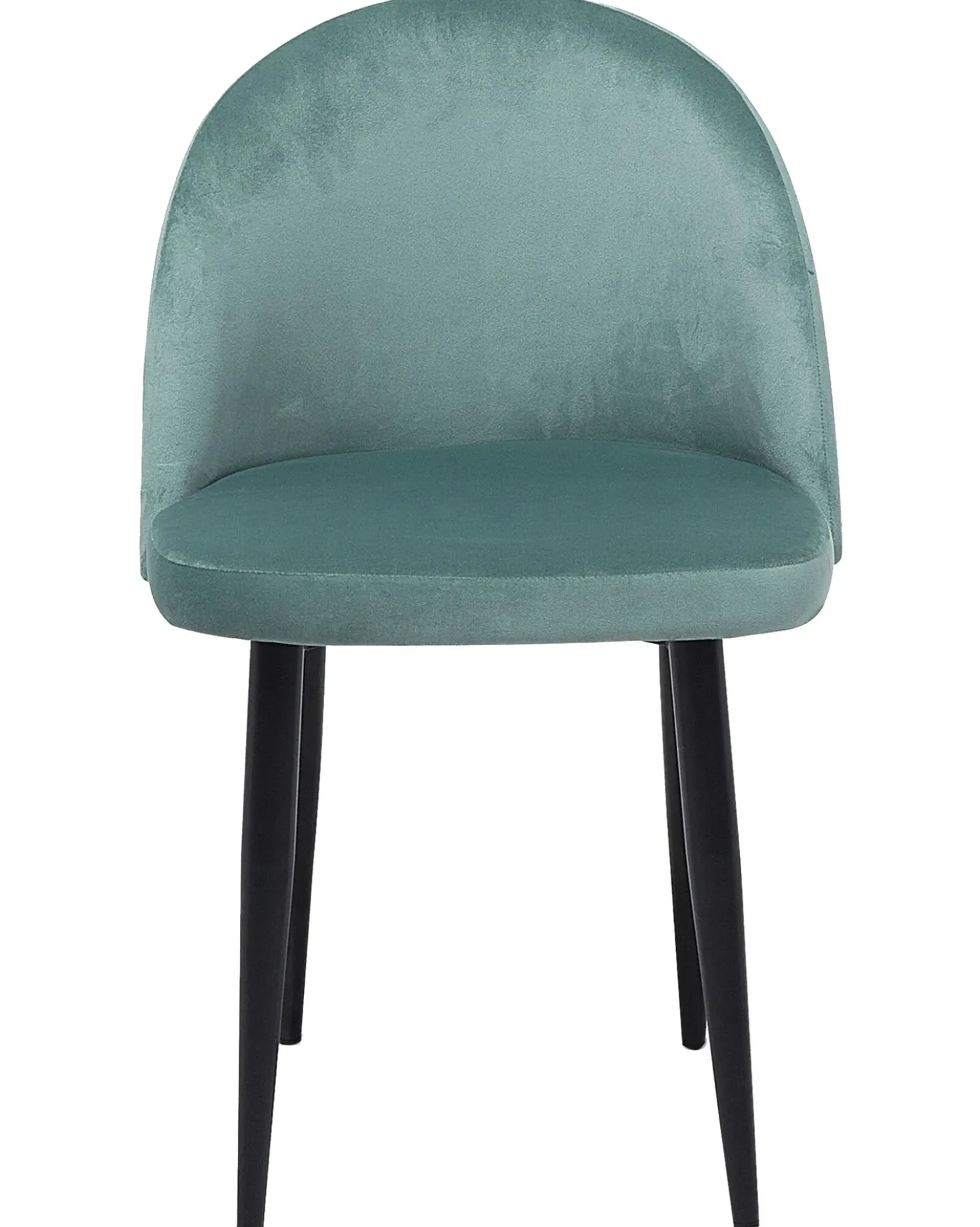 Set di 2 sedie da pranzo VISALIA Velluto Verde menta