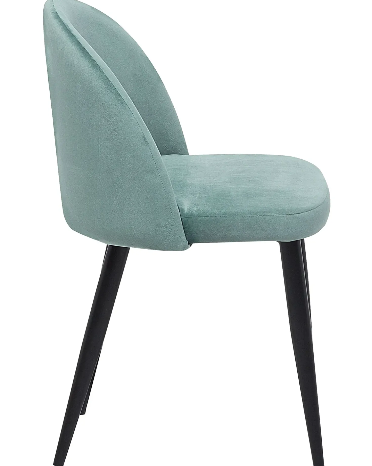 Set di 2 sedie da pranzo VISALIA Velluto Verde menta