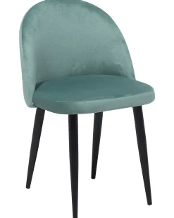 Set di 2 sedie da pranzo VISALIA Velluto Verde menta