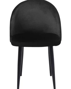 Set di 2 sedie da pranzo VISALIA Velluto Nero