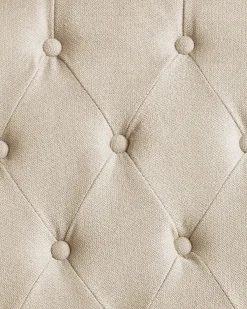 Set di 2 sedie da pranzo VELVA Tessuto Beige sabbia
