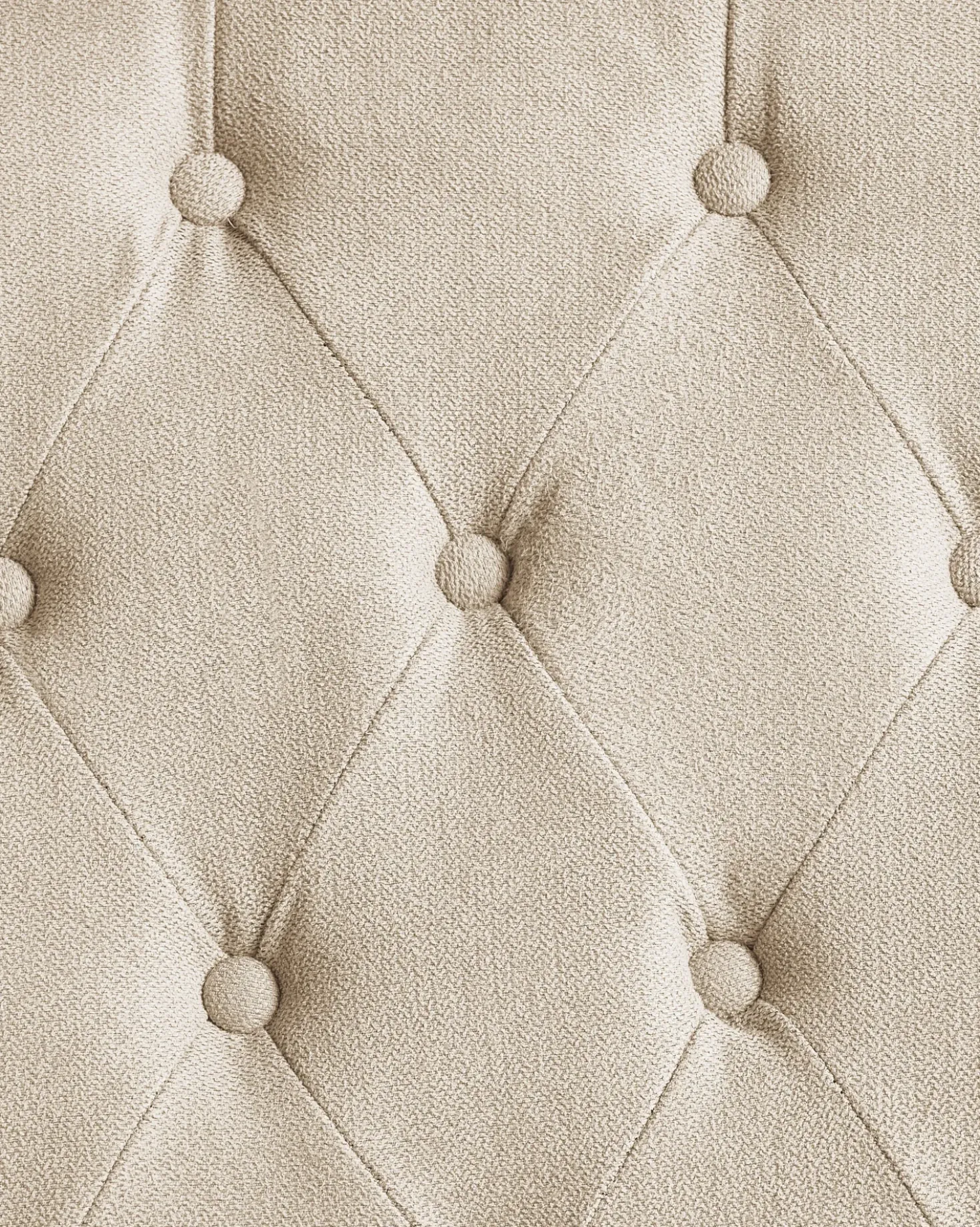 Set di 2 sedie da pranzo VELVA Tessuto Beige sabbia