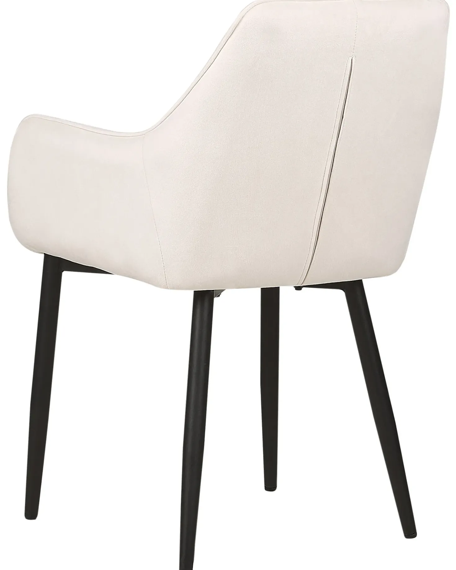 Set di 2 sedie da pranzo WELLSTON Velluto Bianco sporco