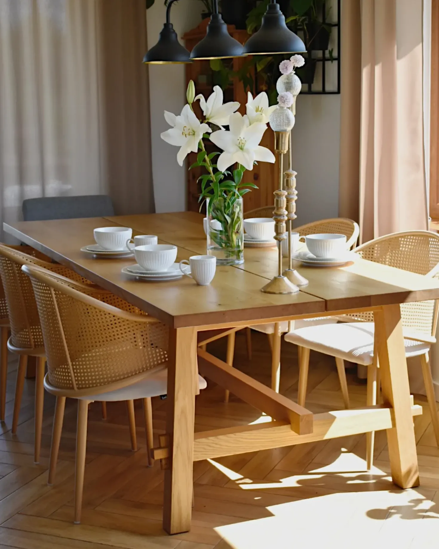 Set di 2 sedie da pranzo WEIMAR Metallo Marrone chiaro