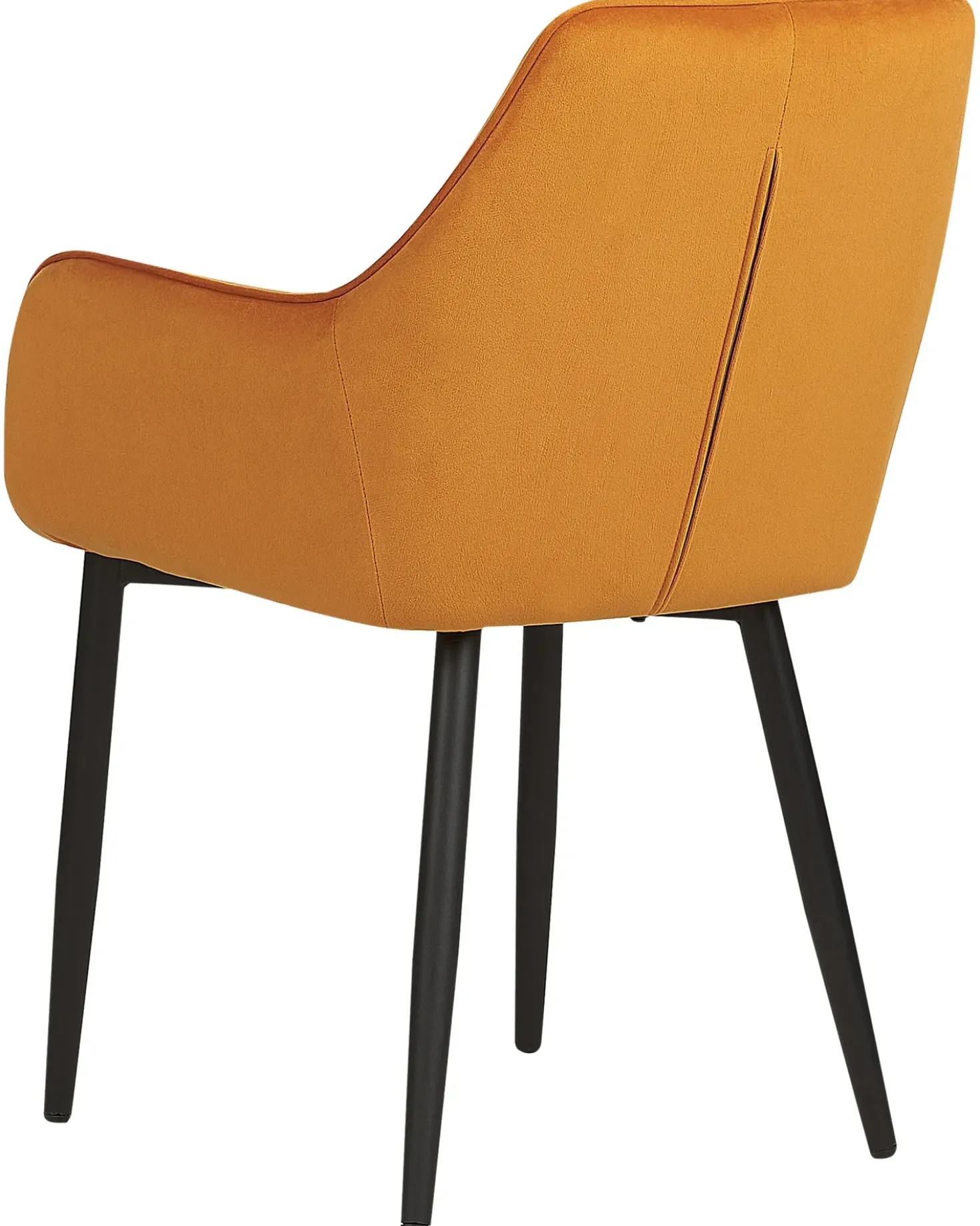 Set di 2 sedie da pranzo WELLSTON Velluto Arancione
