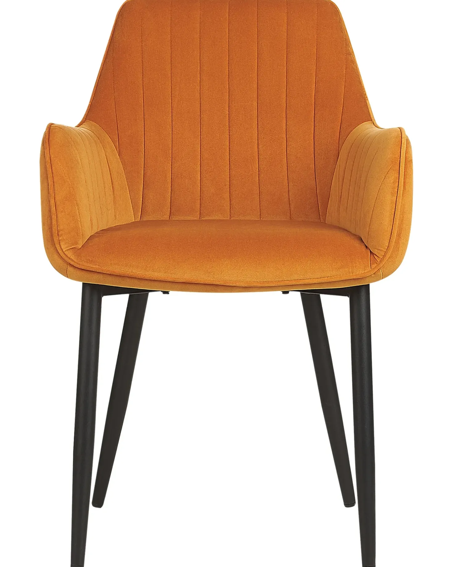 Set di 2 sedie da pranzo WELLSTON Velluto Arancione