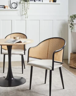 Set di 2 sedie da pranzo WEIMAR Metallo Nero