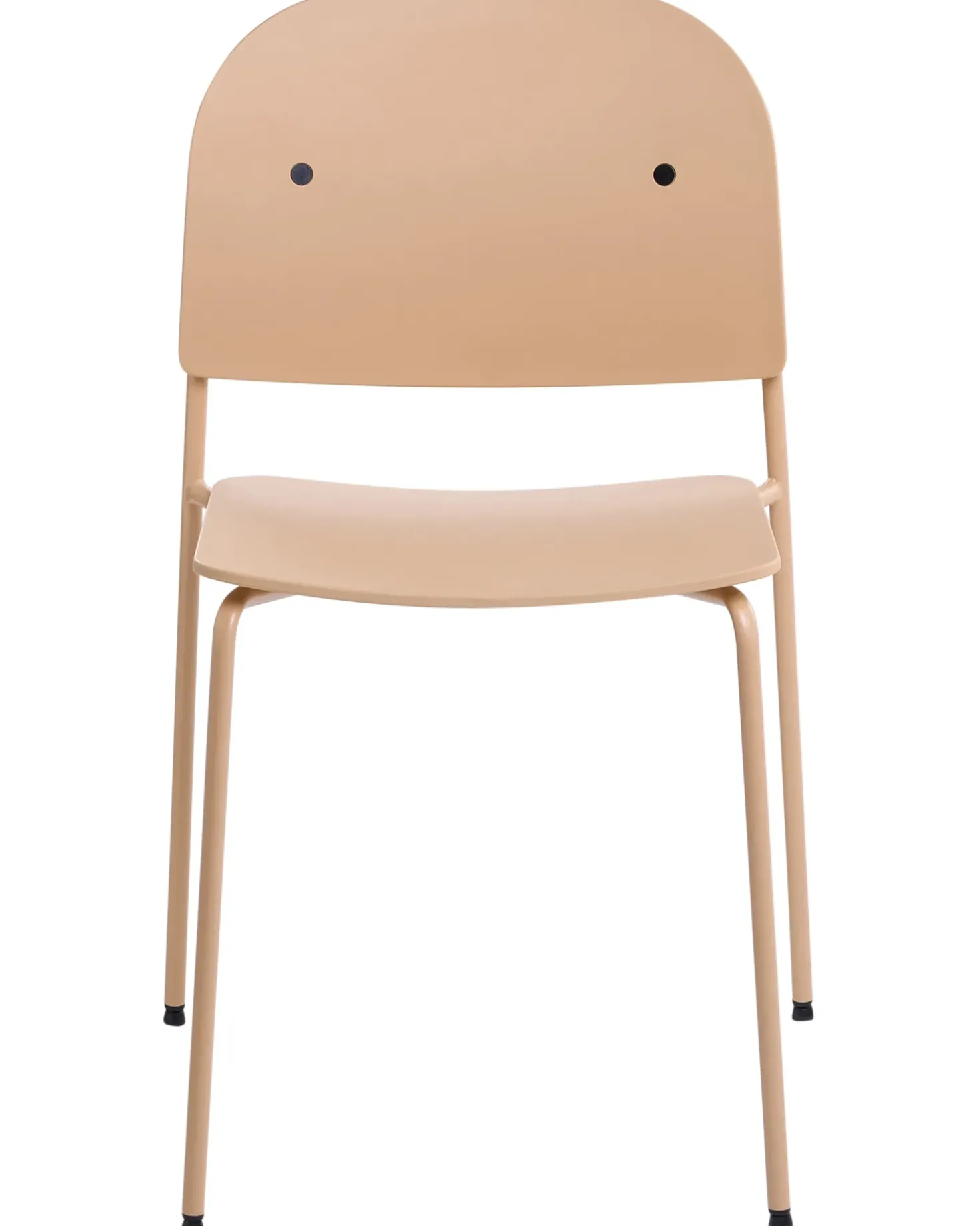 Set di 2 sedie da pranzo WINDUST Metallo Beige