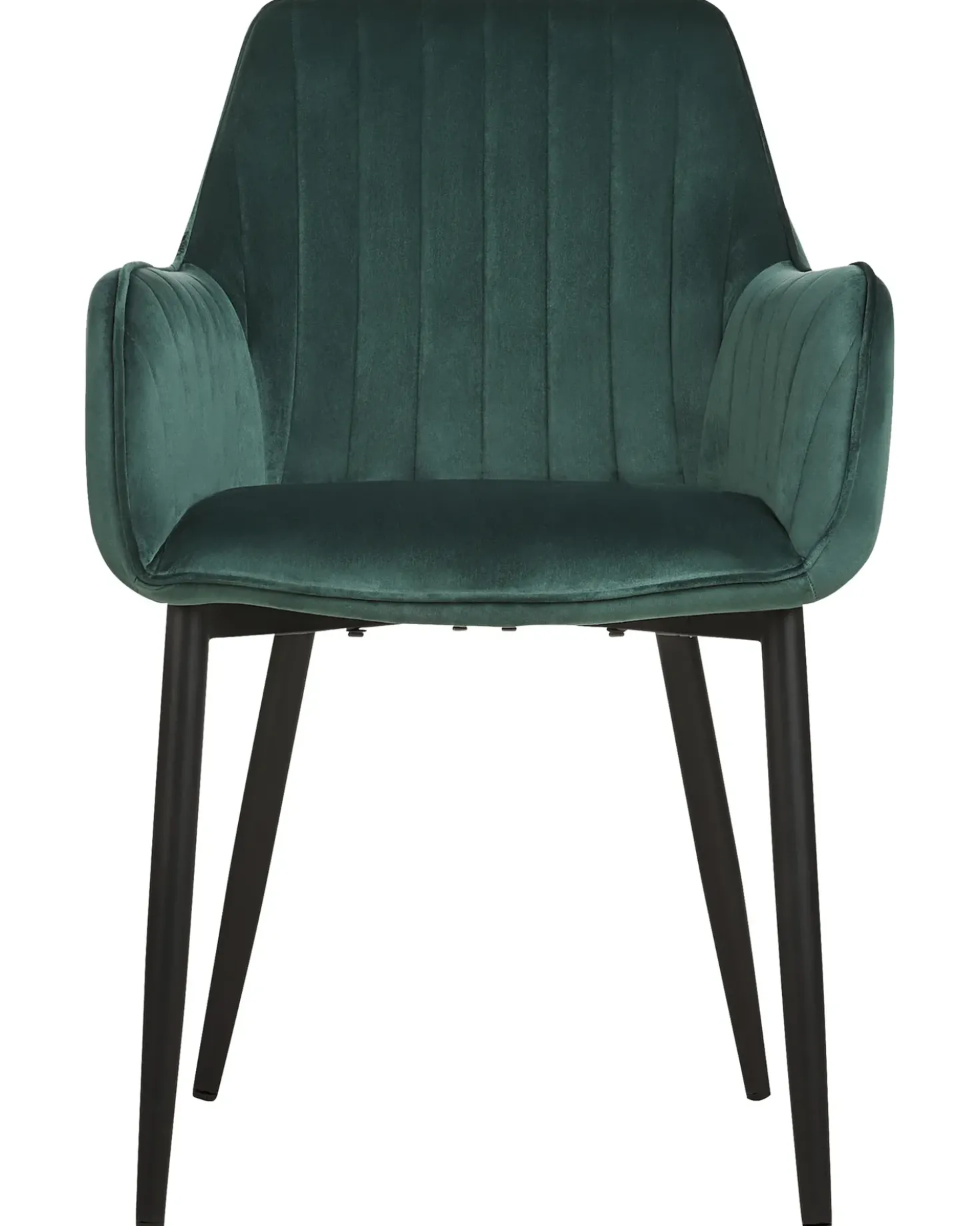 Set di 2 sedie da pranzo WELLSTON Velluto Verde scuro
