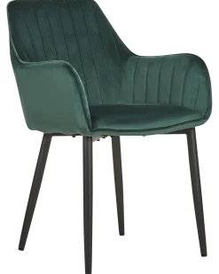 Set di 2 sedie da pranzo WELLSTON Velluto Verde scuro