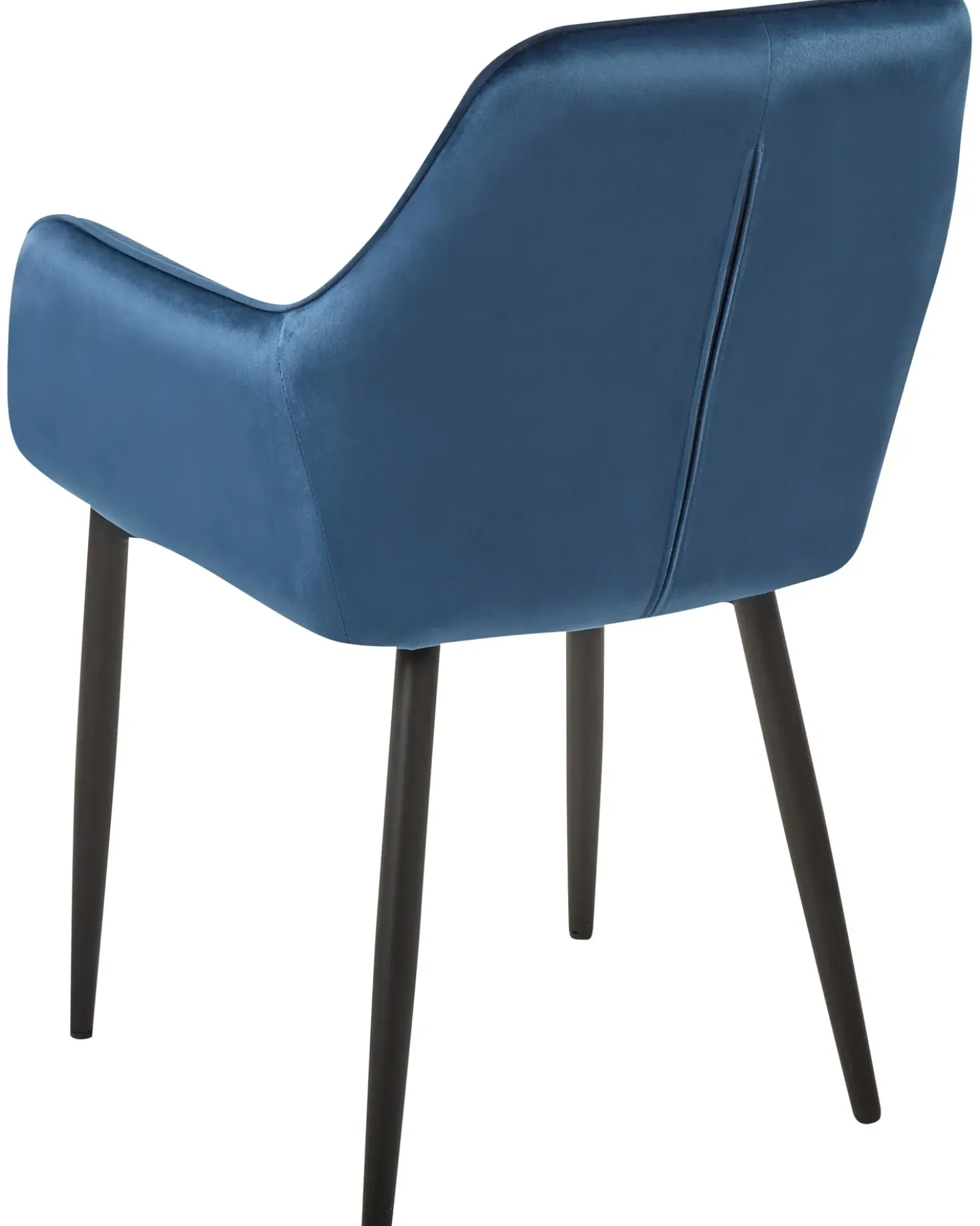 Set di 2 sedie da pranzo WELLSTON Velluto Blu scuro