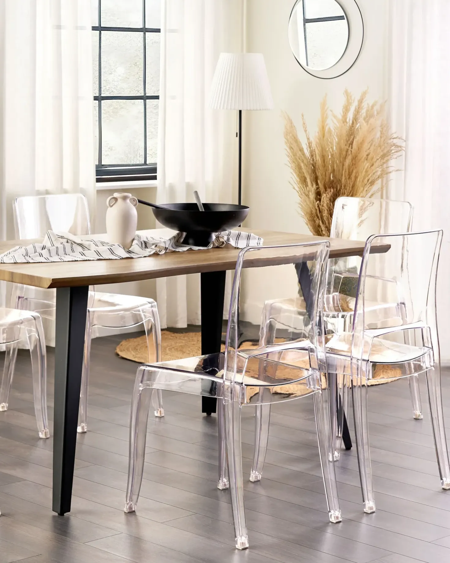 Set di 2 sedie da pranzo WESTBRIDGE Trasparente