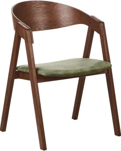 Set di 2 sedie da pranzo YUBA Legno Verde scuro