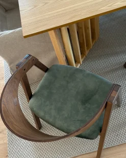 Set di 2 sedie da pranzo YUBA Legno Verde scuro