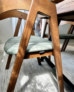 Set di 2 sedie da pranzo YUBA Legno Verde scuro