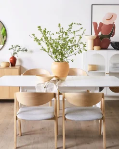 Set di 2 sedie da pranzo YUBA Legno Grigio chiaro