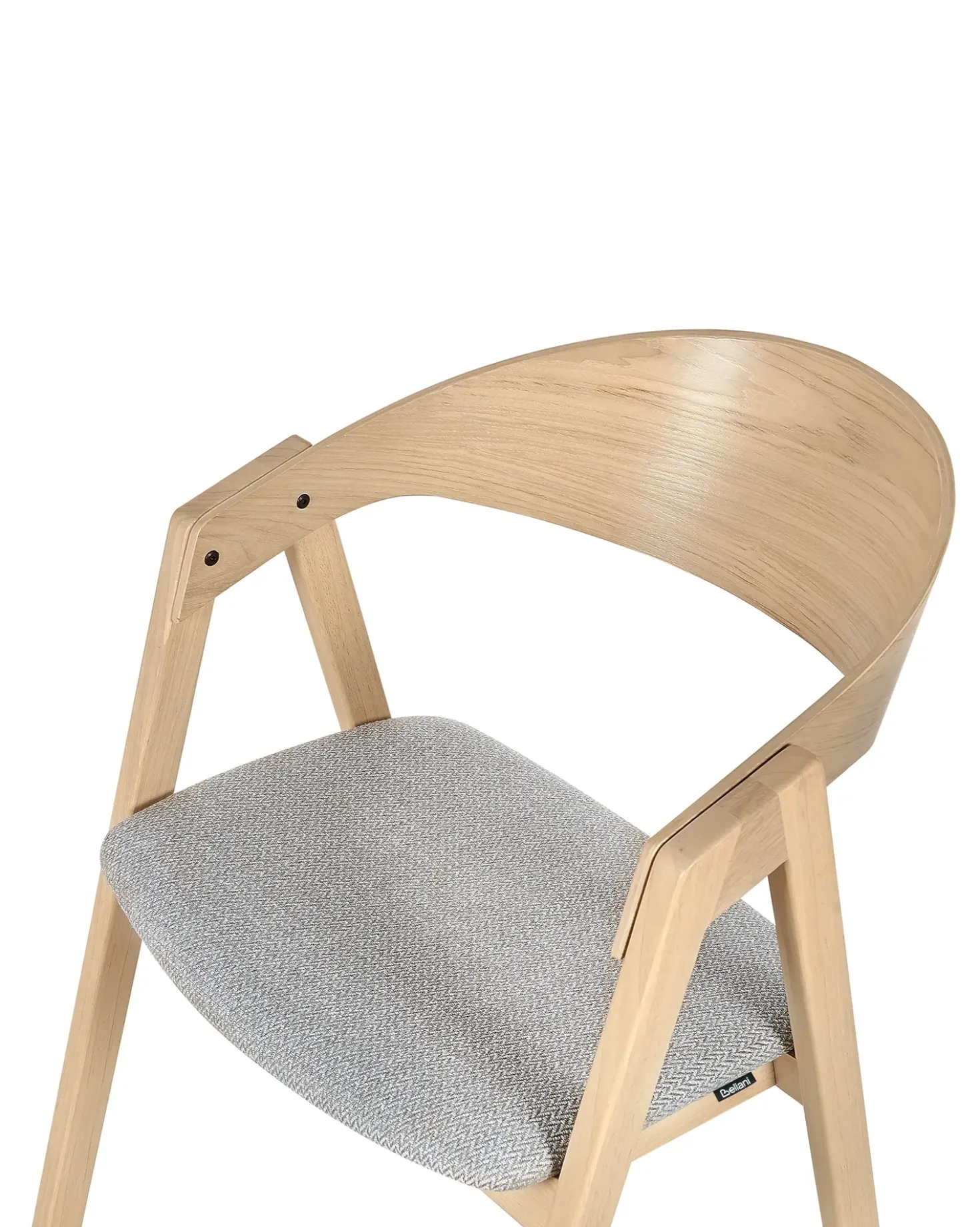 Set di 2 sedie da pranzo YUBA Legno Grigio chiaro