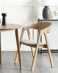 Set di 2 sedie da pranzo YUBA Legno Grigio chiaro