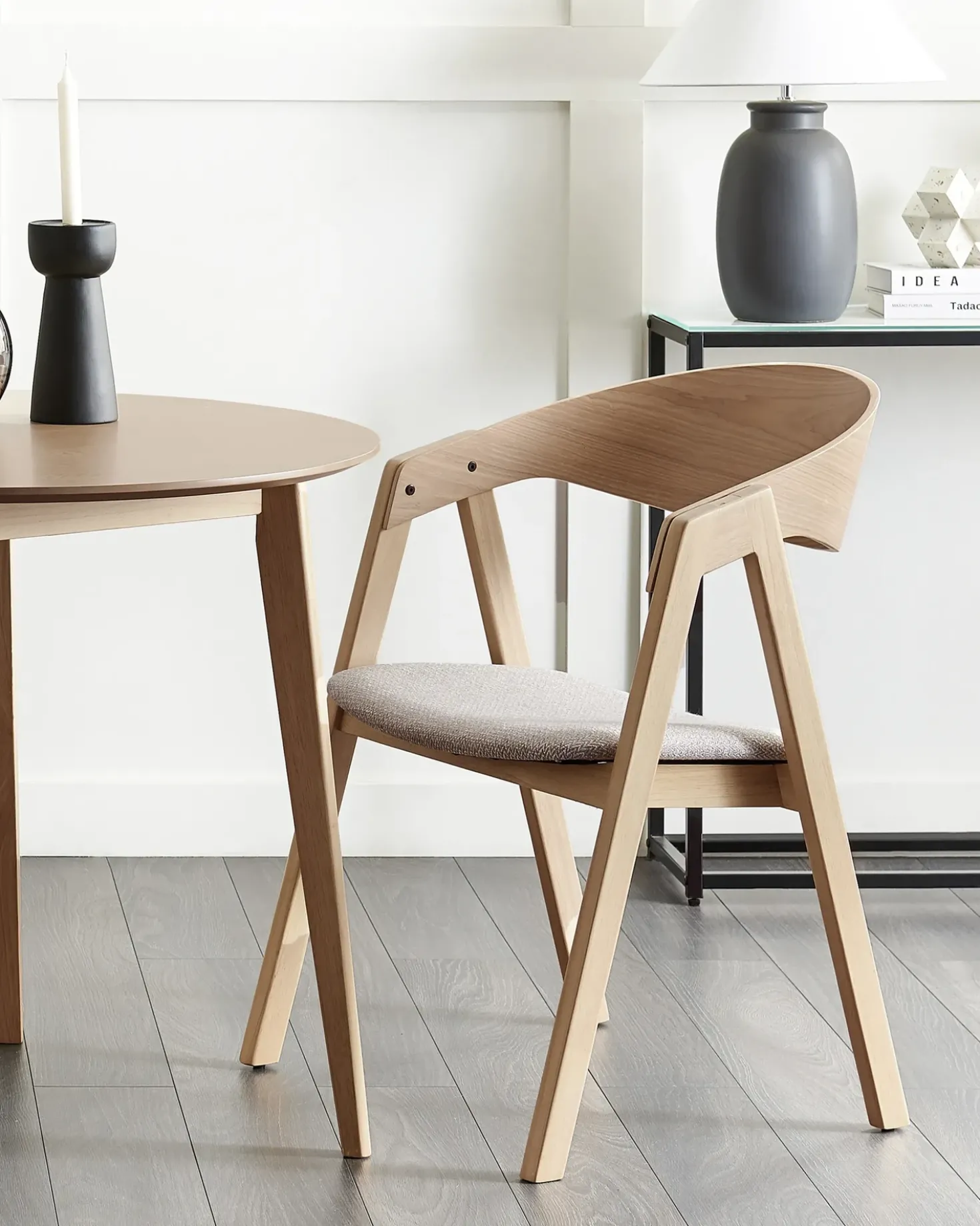 Set di 2 sedie da pranzo YUBA Legno Grigio chiaro