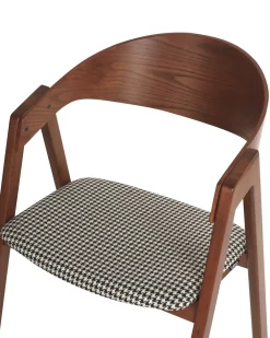 Set di 2 sedie da pranzo YUBA Legno Nero/Bianco