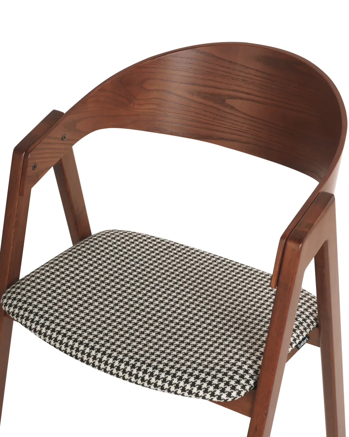 Set di 2 sedie da pranzo YUBA Legno Nero/Bianco