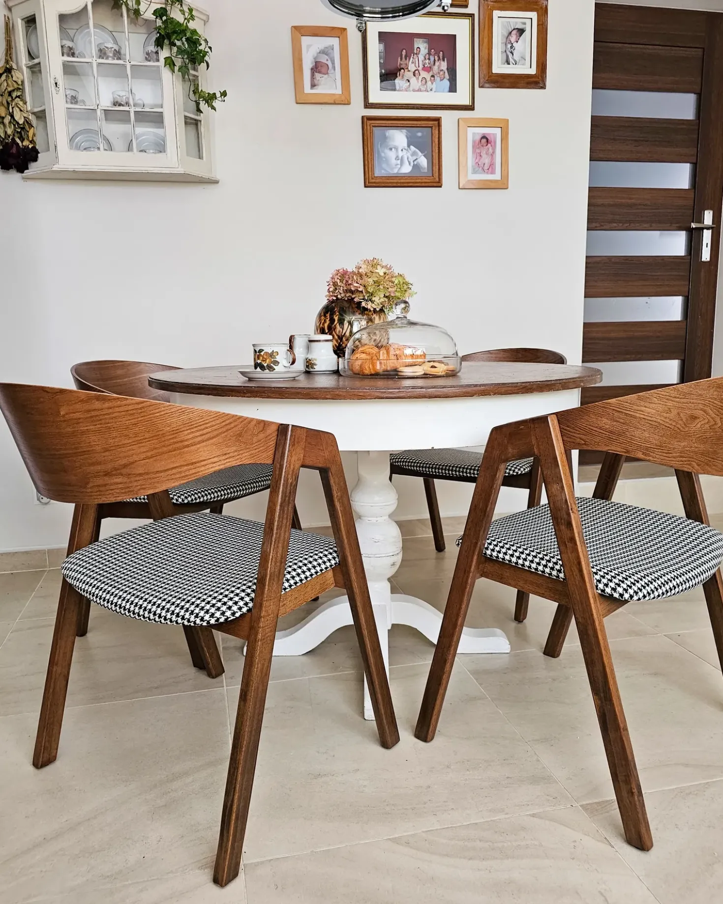 Set di 2 sedie da pranzo YUBA Legno Nero/Bianco