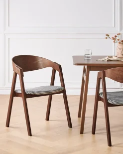 Set di 2 sedie da pranzo YUBA Legno Nero/Bianco