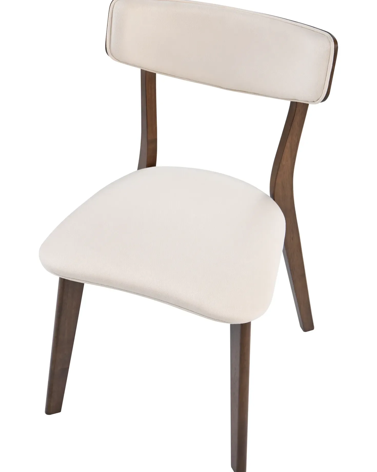 Set di 2 sedie da pranzo YUMA Legno Bianco sporco/Marrone