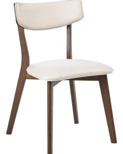 Set di 2 sedie da pranzo YUMA Legno Bianco sporco/Marrone