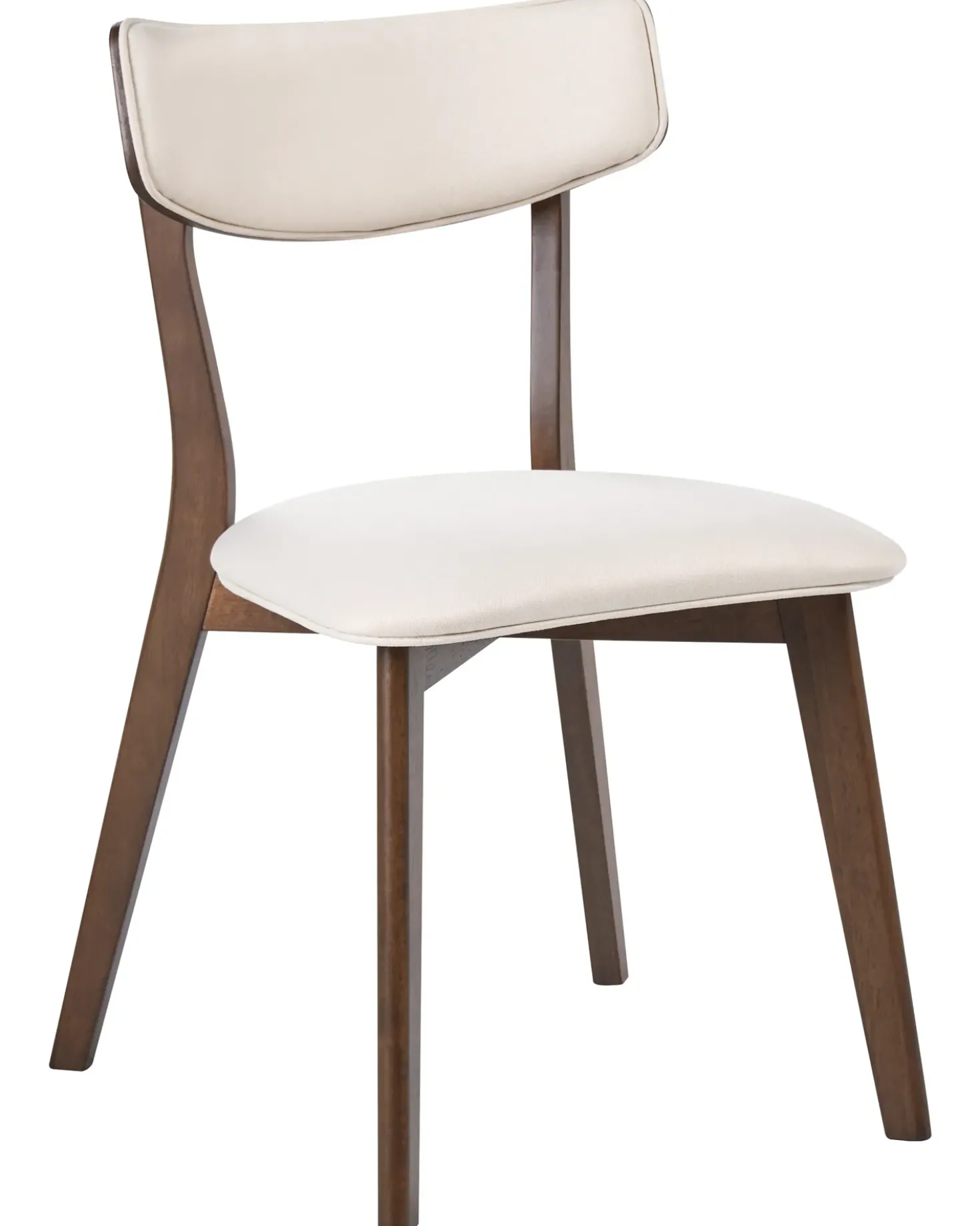 Set di 2 sedie da pranzo YUMA Legno Bianco sporco/Marrone