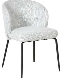 Set di 2 sedie da pranzo ZANA Tessuto Bianco/Blu