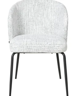 Set di 2 sedie da pranzo ZANA Tessuto Bianco/Blu