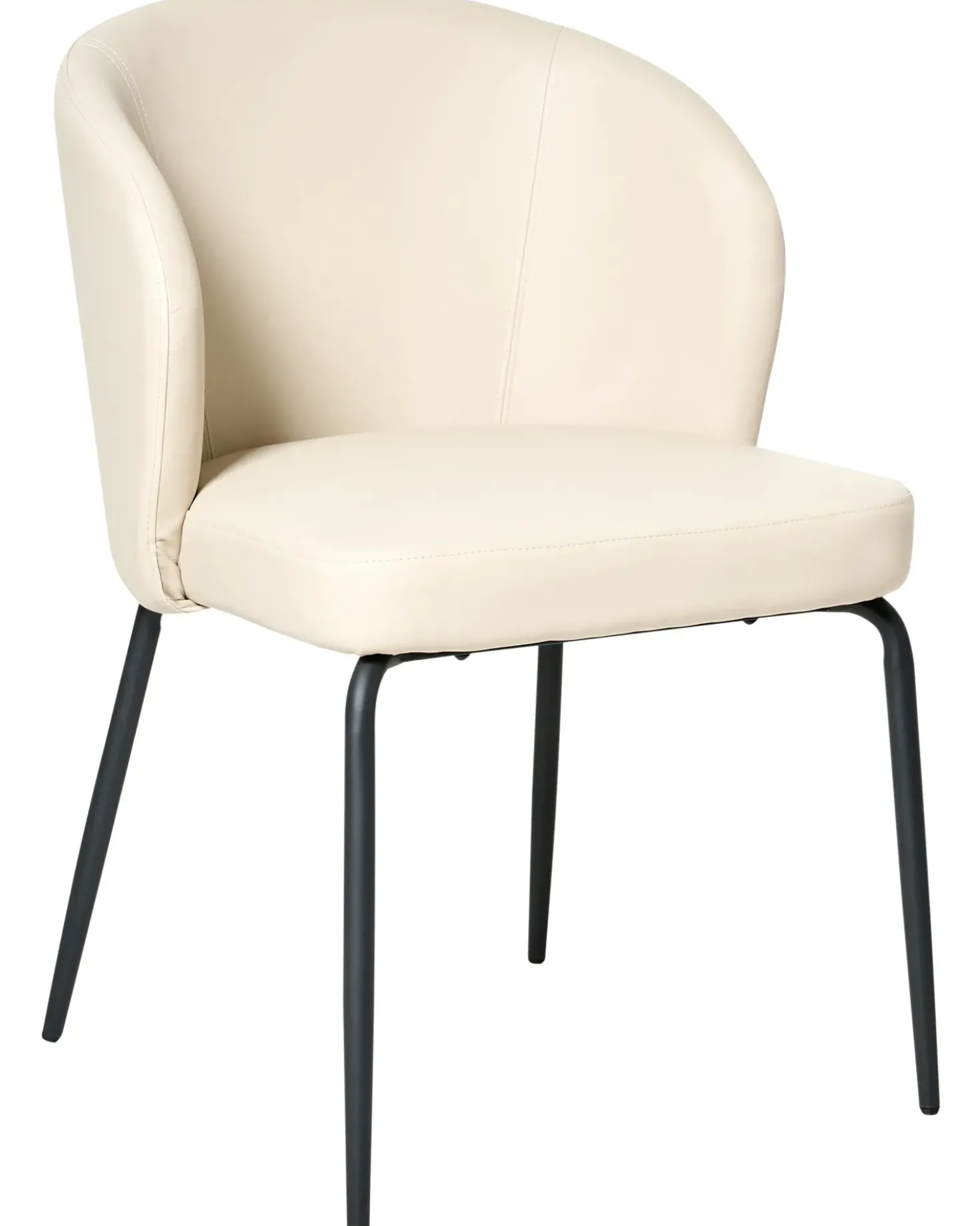 Set di 2 sedie da pranzo ZANA Pelle sintetica Beige chiaro