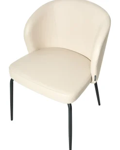 Set di 2 sedie da pranzo ZANA Pelle sintetica Beige chiaro