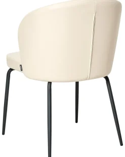 Set di 2 sedie da pranzo ZANA Pelle sintetica Beige chiaro