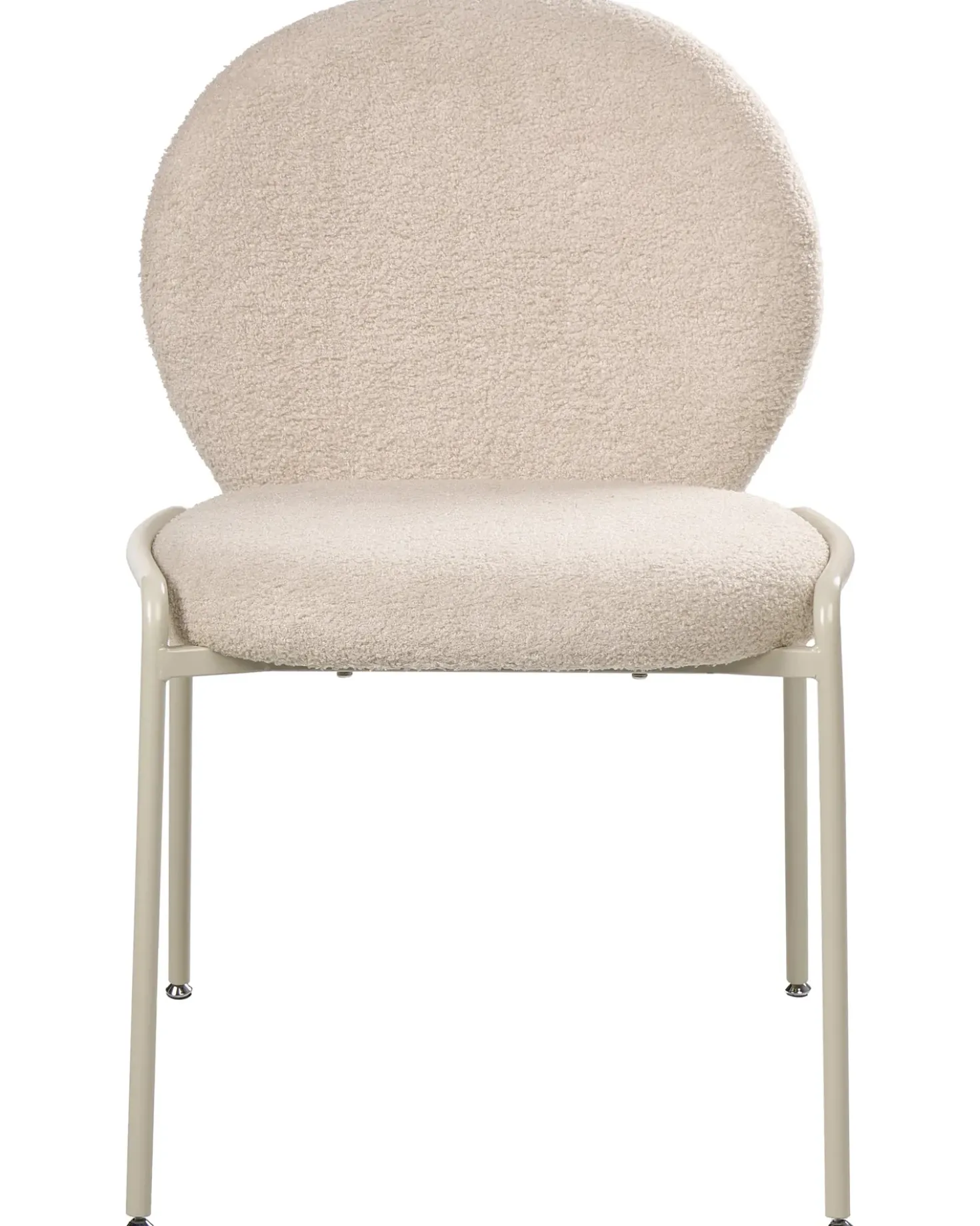 Set di 2 sedie ELLIE Bouclé Beige chiaro