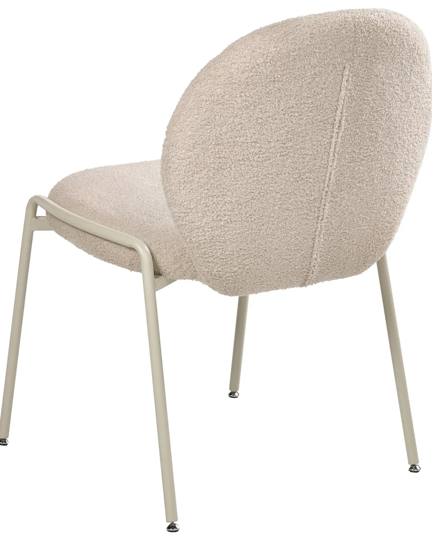Set di 2 sedie ELLIE Bouclé Beige chiaro