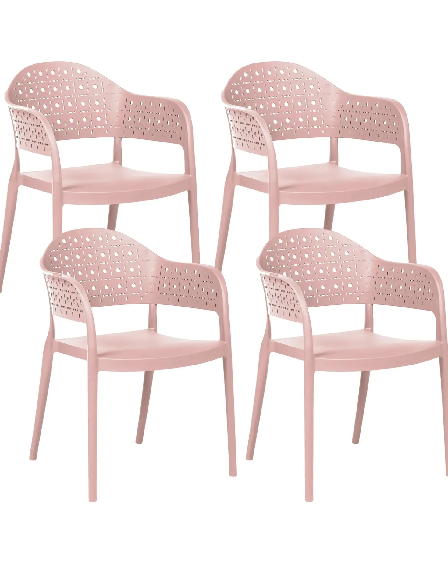 Set di 4 sedie NARINO Rosa